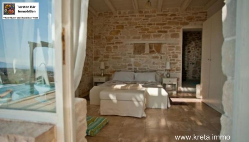 Pitsidia Süd Kreta, Pitsidia Luxusvilla mit Blick auf das libysche Meer Wfl.350qm Haus kaufen